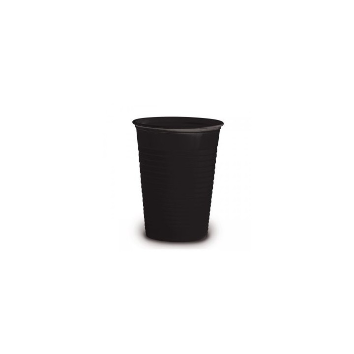 Bolsa de 100 Vasos de Plastico Negros de 180 ml