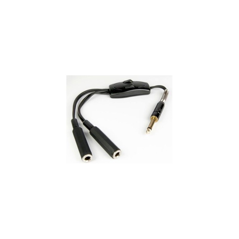 Adaptador fuente doble con doble jack