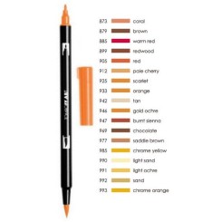 Rotulador Tombow, dual brush pen ABT, 96 colores