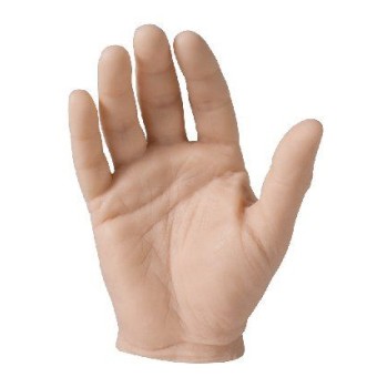 Mano sintética para practicar