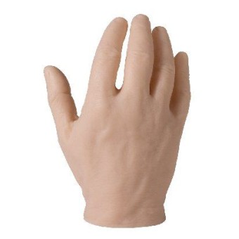 Mano sintética para practicar