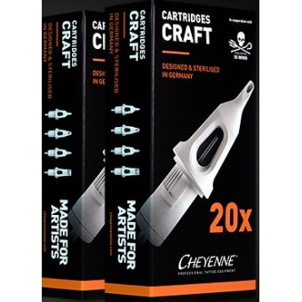 Agujas Craft Cheyenne RL redonda línea, caja 20 cápsulas línea