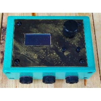 OM TATTOO DISTRESSED LIGHT TURQUOISE CON SENSOR (ACID BRASS PLATE SPECIAL)