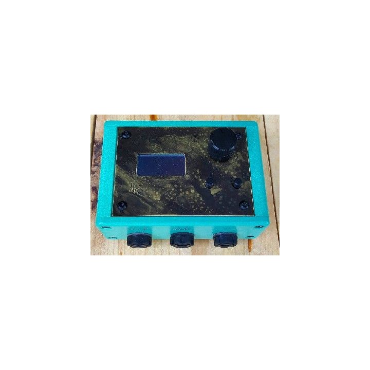 OM TATTOO DISTRESSED LIGHT TURQUOISE CON SENSOR (ACID BRASS PLATE SPECIAL)
