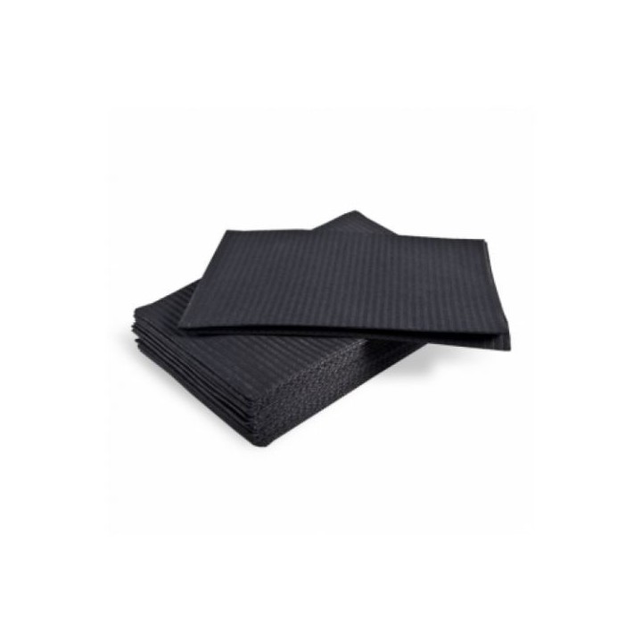 Servilletas plastificadas negras