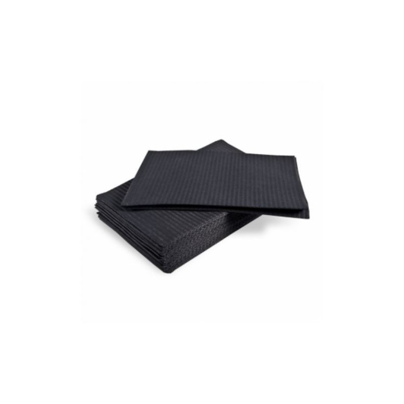 Servilletas plastificadas negras