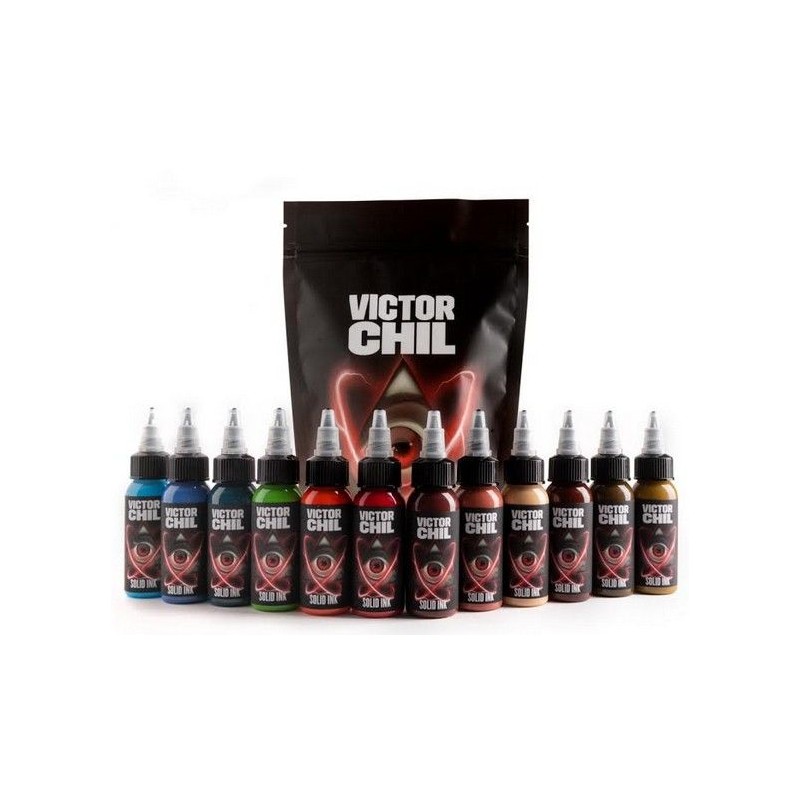 SET VICTOR CHIL 12 colores de 30 ml