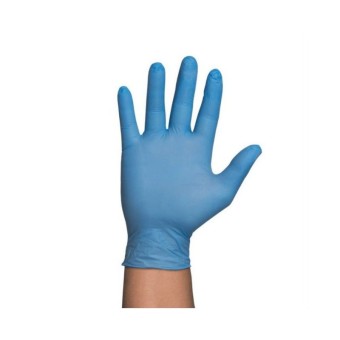 Guantes azules nitrilo