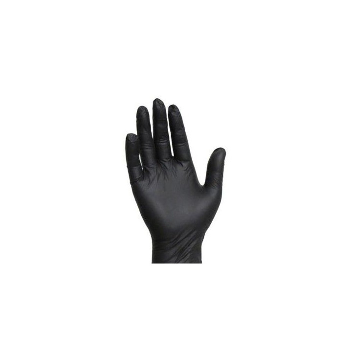 Guantes negros nitrilo