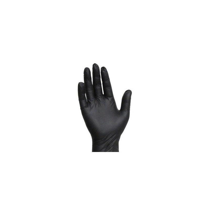 Guantes negros nitrilo