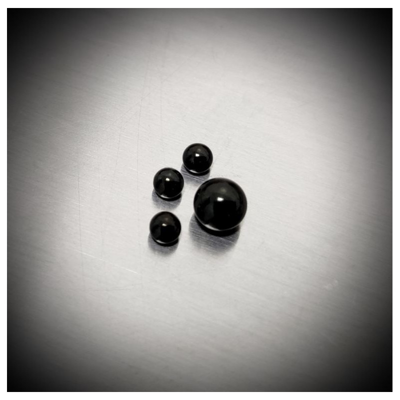 Bola Negra Rosca de Acero Quirúrgico