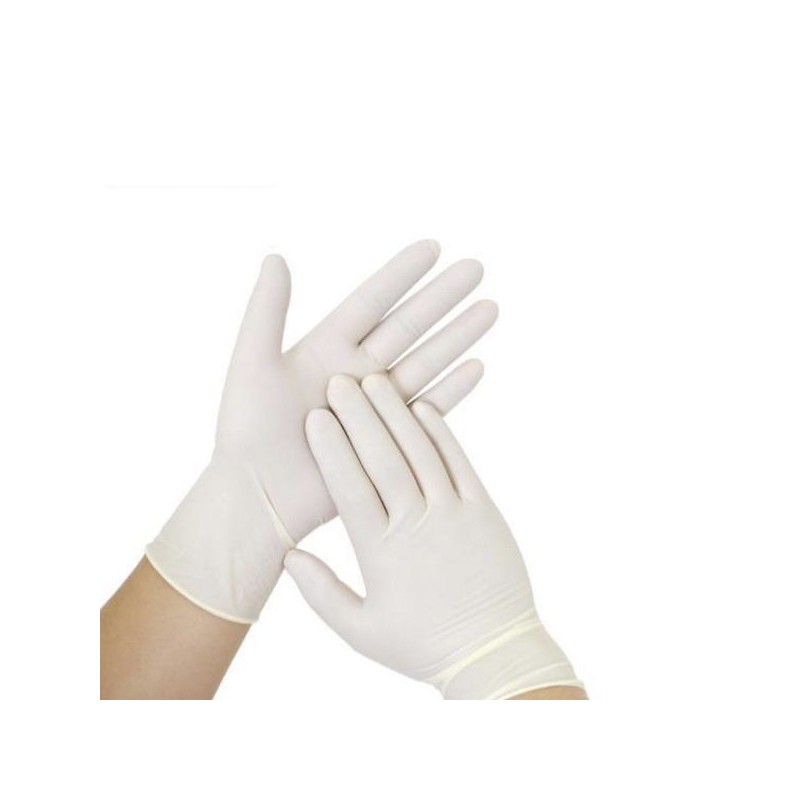 Guantes látex sin polvo, 100 unid