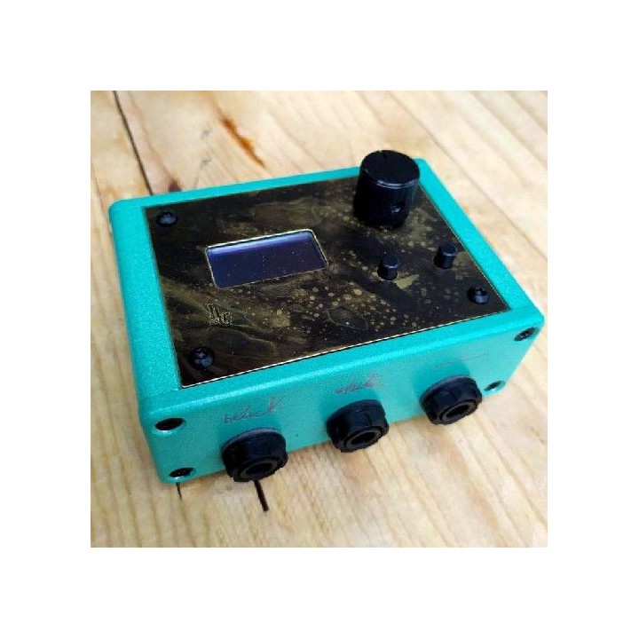 OM TATTOO DISTRESSED LIGHT TURQUOISE CON SENSOR (ACID BRASS PLATE SPECIAL)