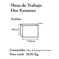 Mesa de trabajo dos estantes