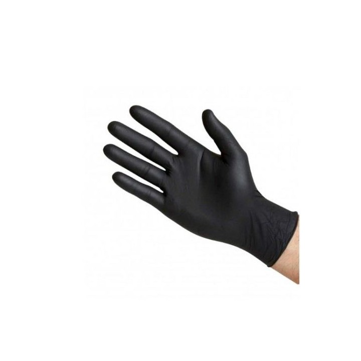 GUANTES LÁTEX NEGRO