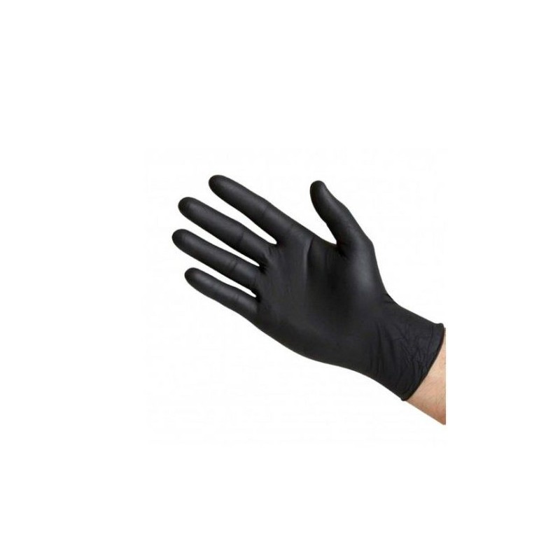 GUANTES LÁTEX NEGRO