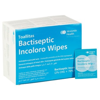TOALLITAS BACTISEPTIC INCOLORO WIPES