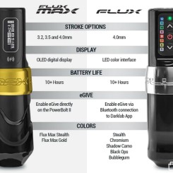Máquina de tatuar inalámbrica  FK Irons Flux Max Gold