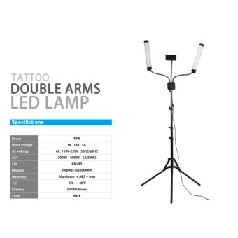 LÁMPARA LED CON DOBLE BRAZO