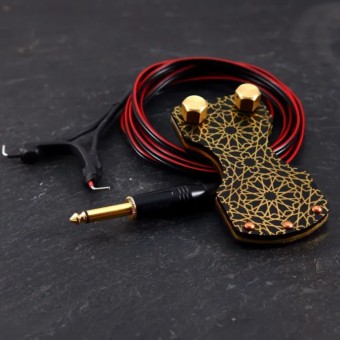 PEDAL NAZARI PATTERN BLACK/BRASS HARDCRAFT+CLIPCORD