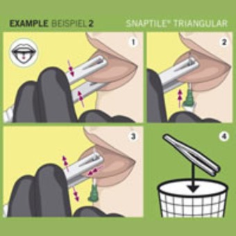 PINZA DE PIERCING DESECHABLE SNAPTILE