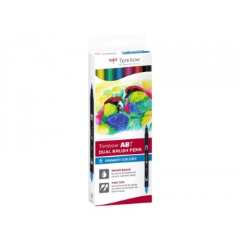 Rotuladores Tombow estuche 6 colores primarios