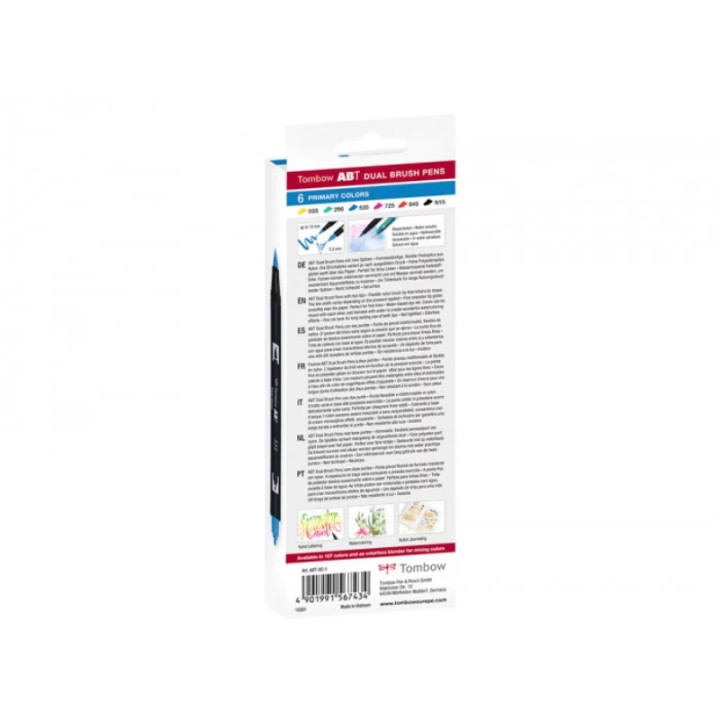Rotuladores Tombow estuche 6 colores primarios