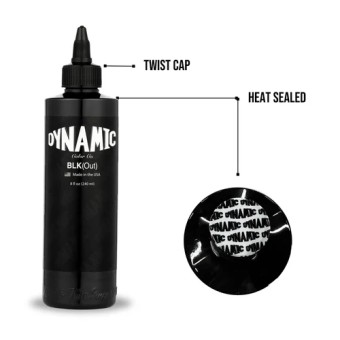 Tinta tattoo Dynamic BLK(Out) 8oz