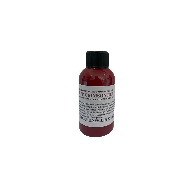 Deep Crimson Red - Dermaglo - 50ml Pro-Arts Tattoo Supplies