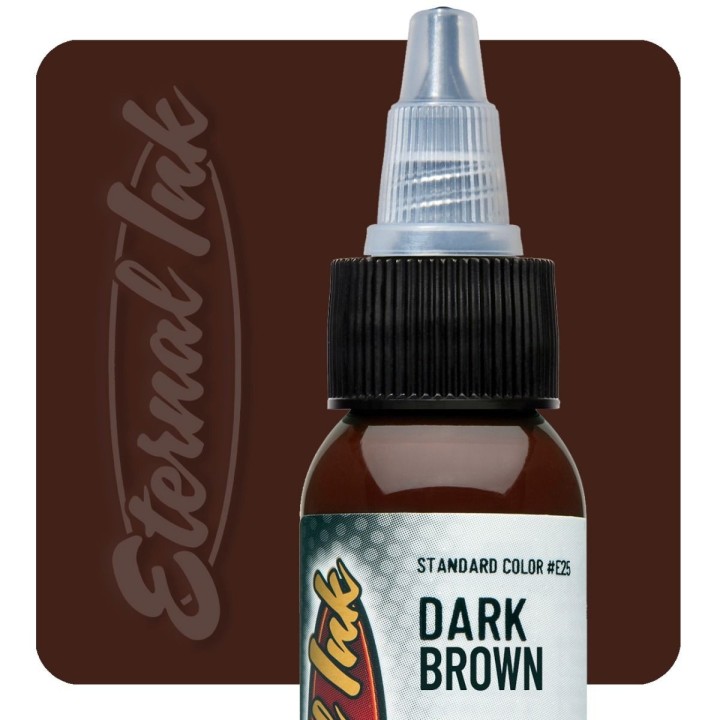 DARK BROWN - Eternal - 30ml Pro-Arts Tattoo Supplies