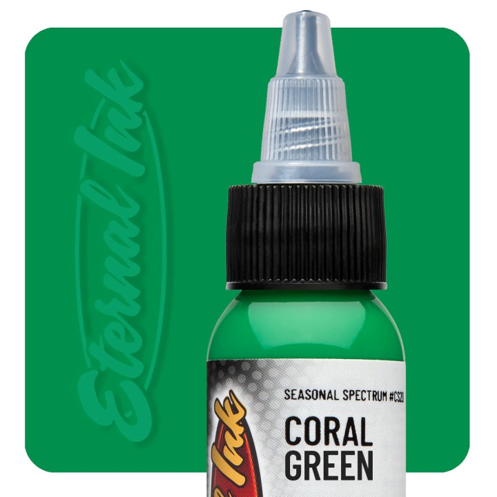 CORAL GREEN - Eternal - 30ml Pro-Arts Tattoo Supplies