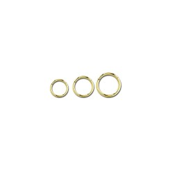 Aro clicker de titanio chapado en oro