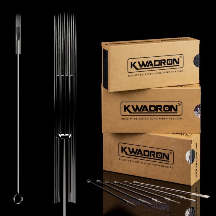 Agujas Kwadron MR 0.35 mm. Caja de 50 magnum redonda