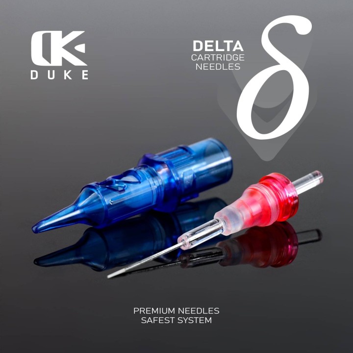 DUKE Delta Cartridges – AVA - BUGPIN ROUND LINER (Extra Long Taper) - 10 uds