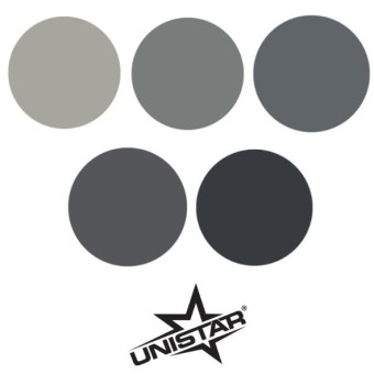 Set de Tintas Solid Gray Unistar Colors™ Ink - 5uds de 30ml