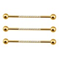Barbell Titanio Industrial Dorado - Pro-Arts
