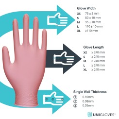 Guantes color Pearl Pink