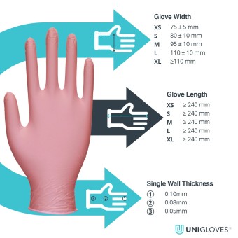 Guantes color Pearl Pink