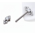 Barbell Titanio con Circonitas
