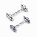 Barbell Titanio con Circonitas