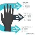 GUANTES NEGROS NITRILO UNIGLOVES