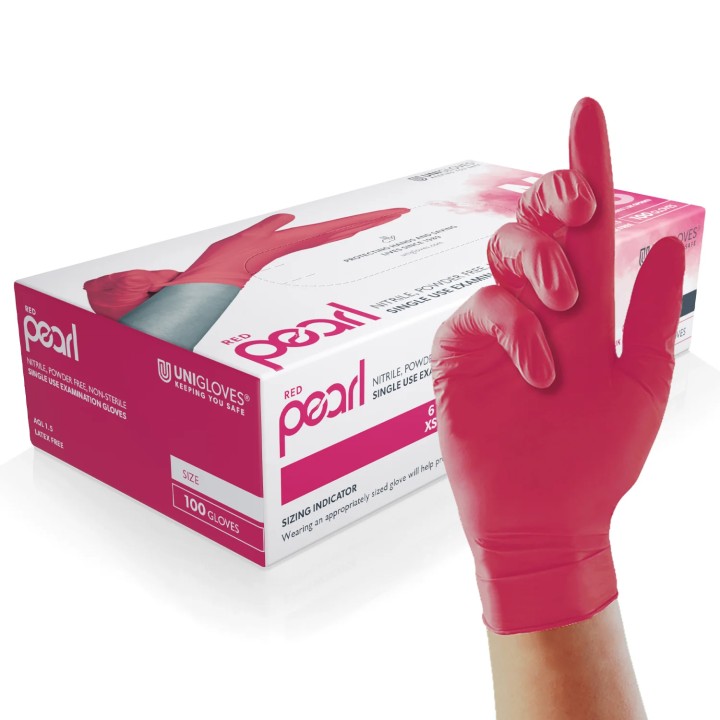 Guantes nitrilo Pearl Red
