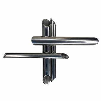 Tubo receptor biselado