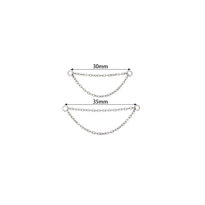 Cadena Titanio Doble Conector