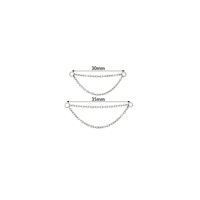Cadena Titanio Doble Conector