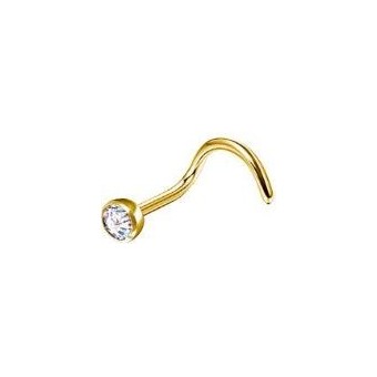 Nostril Stud Titanio Dorado