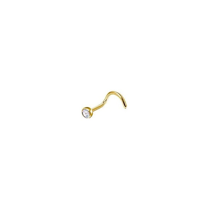 Nostril Stud Titanio Dorado