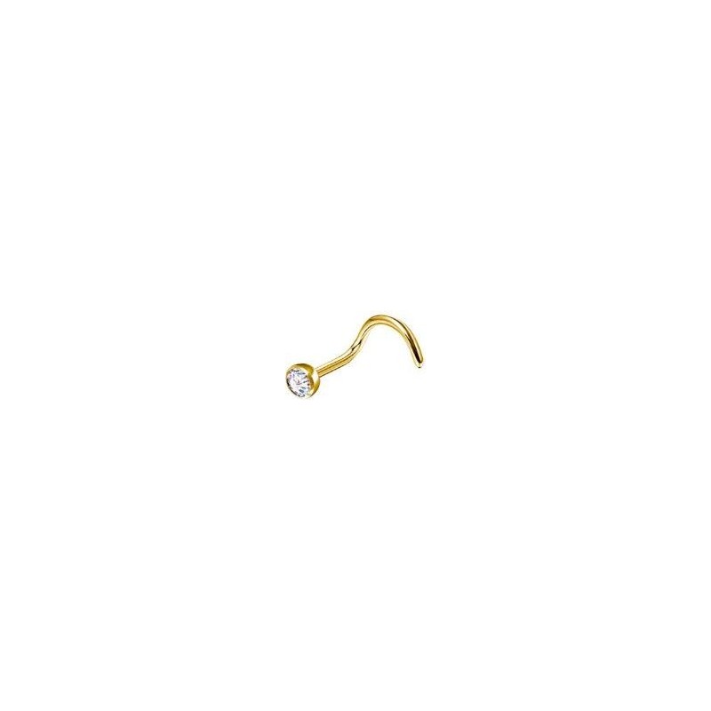Nostril Stud Titanio Dorado