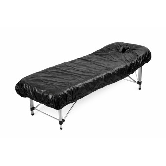 Funda de camilla desechable ajustable negra – 10 uds