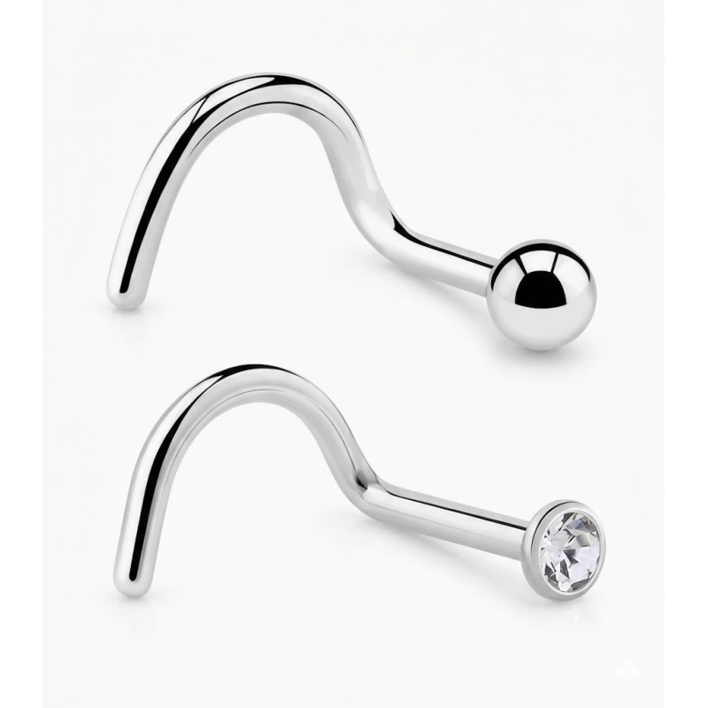 Nostril Stud de Acero Quirúrgico. Para profesionales.